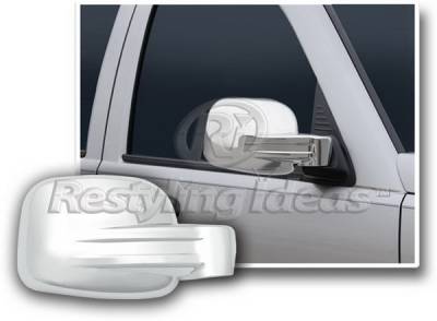 Jeep Liberty Restyling Ideas Mirror Cover - Chrome ABS - 67318