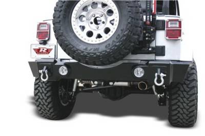 Jeep Wrangler Rampage Recovery Bumper - Rear - Textured finish - 88605