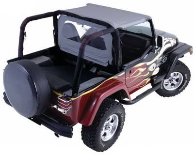 Jeep Wrangler Rampage Roll Bar Pad & Cover Kit - Black - 768701