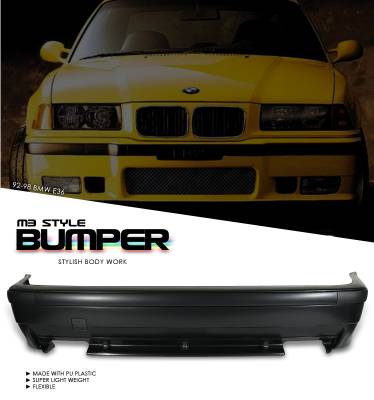 BMW 3 Series Option Racing Rear Bumper - 29-12104