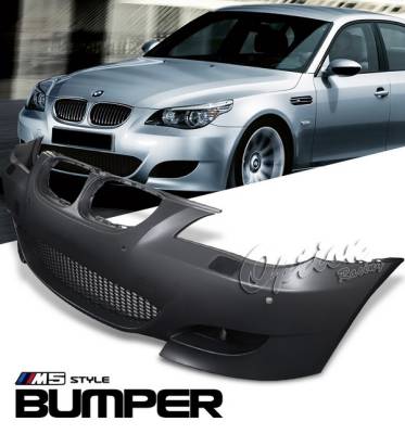 BMW 5 Series Option Racing Bumper - M5 Look - Front with Sensor Hole - 29-12132