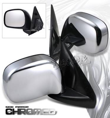 Dodge Ram Option Racing OEM Style Mirror - Chrome - Pair - Foldable - 78-17101