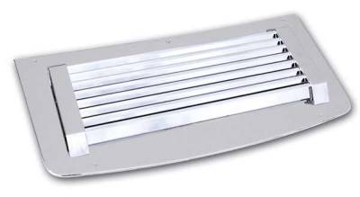 Pro-One Smooth Chrome Billet Lightning Hood Panel Insert - H30140SC