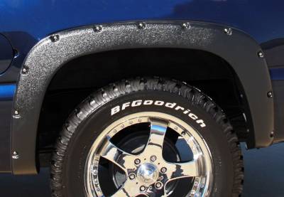 Prestige - Chevrolet Silverado Prestige Rear Pair RX Rivet Style Textured Fender Flare Set - RX103TB - Image 2