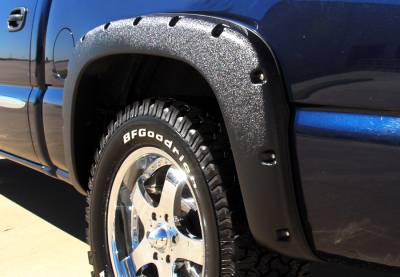 Prestige - Chevrolet Silverado Prestige Rear Pair RX Rivet Style Textured Fender Flare Set - RX103TB - Image 3