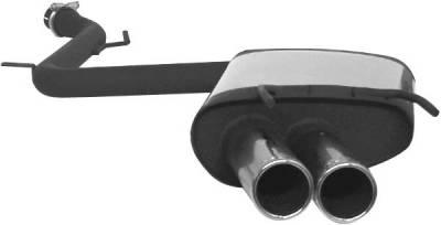 Mercedes-Benz S Class Remus Rear Silencer - Right Side with Dual Exhaust Tips - Round - 509405 0504R