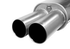 BMW 3 Series Remus Rear Silencer with Dual Stainless Steel Exhaust Tips - Round - 088098 0596P