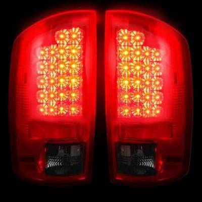 Recon LED Taillights with Dark Red Smoked Lens - 264171RBK