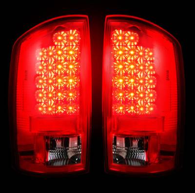 Recon LED Taillights with Dark Red Lens - 264171RD