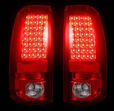 Recon LED Taillights with Dark Red Lens - 264173RD