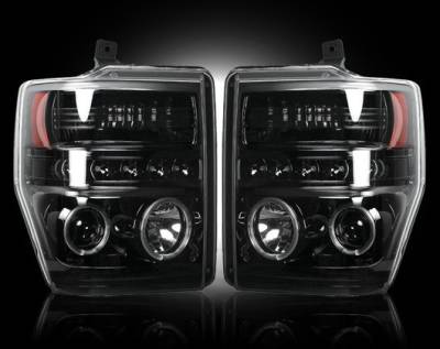 Ford Superduty Recon Projector Headlights - 264196BK