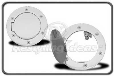 Dodge Ram Restyling Ideas Fuel Door Kit - Aluminum Billet - 34-GD-302E