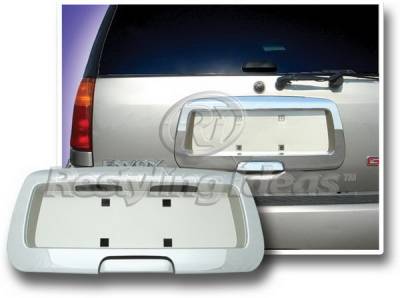 GMC Envoy Restyling Ideas License Plate Holder Cover - Chrome & Gold - 65223G