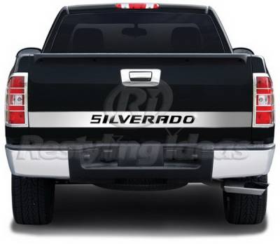 Chevrolet Silverado Restyling Ideas Signature-X Tailgate Accents - Stainless Steel - 65-SS-CHSIL07