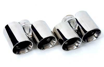 Dual Round QUAD Muffler Tips