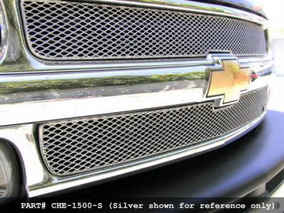 Chevrolet Silverado MX Series Black Upper Grille - 2PC - CHE-1500-B