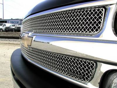 Chevrolet Silverado SW Series Black Upper Insert Grille - CHE-1500-SW