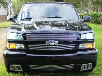 Chevrolet Silverado BG Series Black Billet Upper Grille - 2PC - CHE-1505-BAC