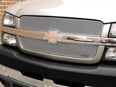 Chevrolet Avalanche MX Series Silver Upper Grille - 2PC - CHE-1505-S