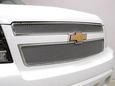 Chevrolet Avalanche MX Series Silver Upper Grille - 2PC - CHE-1507-S