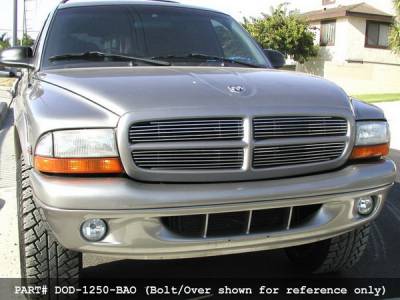 Dodge Dakota BG Series Black Billet Upper Grille - DOD-1250-BAC