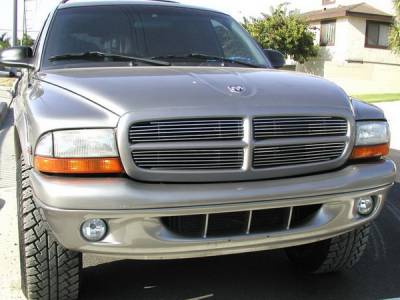 Dodge Dakota BG Series Black Billet Upper Grille - 4PC - DOD-1250-BAO