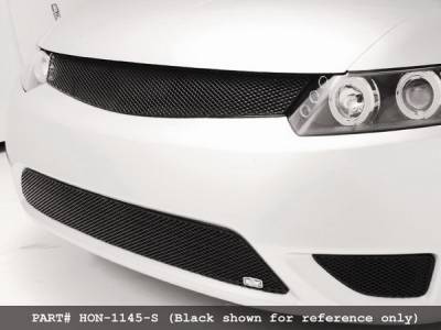 Honda Civic 2DR MX Series Silver Lower Grille - 3PC - HON-1145-S