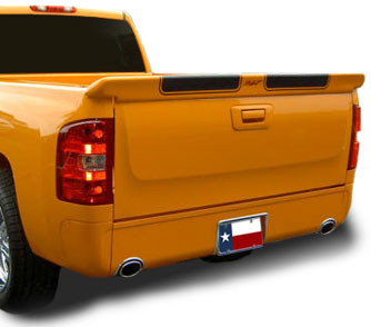 Chevrolet Silverado (Not Stepside) DAR Spoilers Custom Tailgate Wing w/o Light FG-100