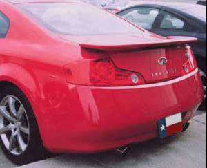 Infiniti G35 Coupe DAR Spoilers OEM Look Flush Wing w/ Light FG-194