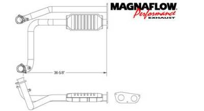 MagnaFlow Direct Fit Front Catalytic Converter - 95470