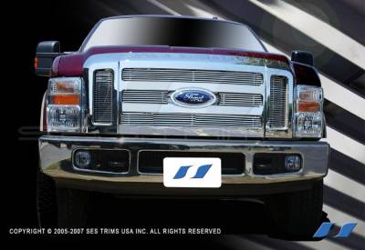 Ford F250 SES Trim Billet Grille - 304 Chrome Plated Stainless Steel - CG170