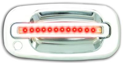 Chevrolet Suburban IPCW LED Door Handle - Front - Chrome - Both Sides with Key Hole - 1 Pair - CLR99C18F