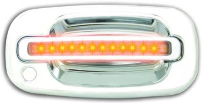 Chevrolet Suburban IPCW LED Door Handle - Front - Chrome - Both Sides with Key Hole - 1 Pair - CLY99C18F