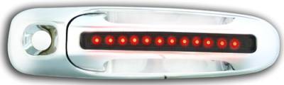 Dodge Dakota IPCW LED Door Handle - Front - Chrome - Both Sides with Key Hole - 1 Pair - DLR02S04F