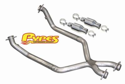 Ford Mustang Pypes 409 Stainless Steel Catted X-Pipe - 20037