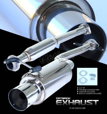 Lexus IS Option Racing Cat-Back Exhaust - 41-31119