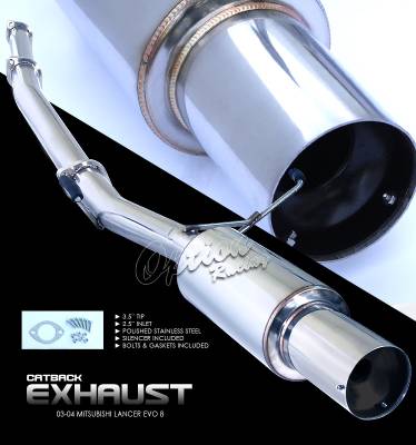 Mitsubishi Lancer Option Racing Cat-Back Exhaust - 41-35126