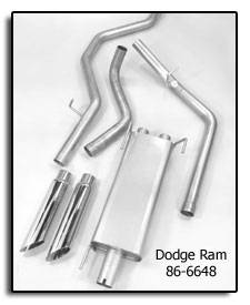 Predator Performance Split Rear Exit Dual Exhaust System - 86-6648