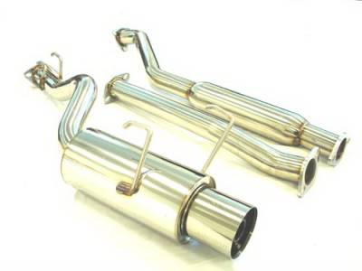 Honda Civic HB Megan Racing Drift Spec Style Cat-Back Exhaust System - MR-CBS-HC92HB-F