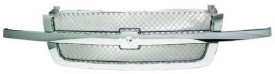 Chevrolet Silverado IPCW Chrome Grille - Smooth without SS - 1PC - CWG-GR0407H0C