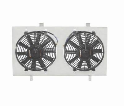 Ford Mustang Mishimoto Dual High Flow 12 inch Fans with Lightweight Aluminum Shroud Kit - 80220