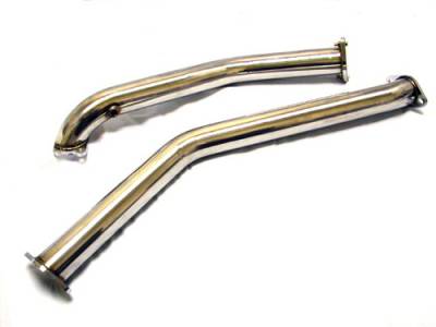 Mazda RX-7 Megan Racing Exhaust Downpipe - T304 Stainless Steel - MR-SSDP-MRX9395