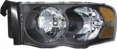 Diamond Back Headlights with Black Housing - 091208B