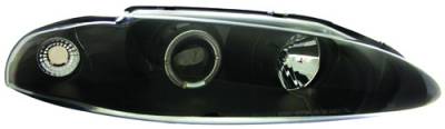 Mitsubishi Eclipse IPCW Headlights - Projector with Rings - 1 Pair - CWS-903B2