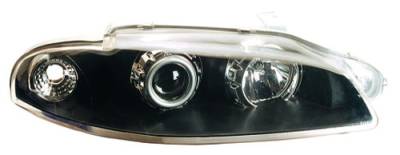 Mitsubishi Eclipse IPCW Headlights - Projector with Rings - 1 Pair - CWS-904B2