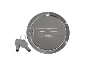 Chevrolet Camaro Defenderworx Bowtie for Locking Fuel Door - Chrome - CC1005