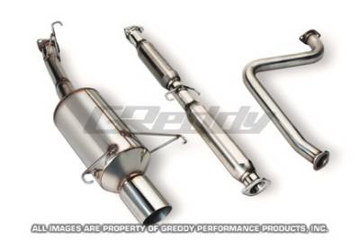 Honda Prelude Greddy Evo II Stainless Steel Catback Exhaust System - 10156680