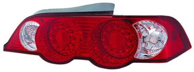 Acura RSX IPCW Taillights - LED - Ruby Red - 1 Pair - LEDT-109R2