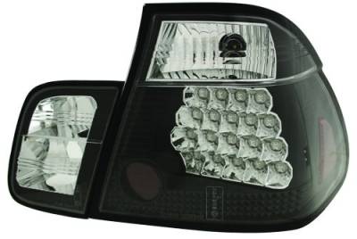 BMW 3 Series 4DR IPCW Taillights - LED - Bermuda Black - 4PC - LEDT-207B2