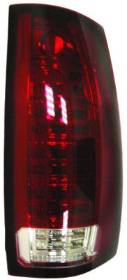 Chevrolet Suburban IPCW Taillights - Fiber Optic & LED with LED Reverse Light - 1 Pair - LEDT-312CR